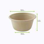 PacknWood 210GPU7BR, 2 Oz Brown Sugarcane Souffle/Portion Cup, 2000/CS