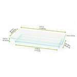 PacknWood 210KLAR1365, 2.5-inch Klarity Rectangular Transparent Green Dish, 200/CS