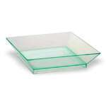 PacknWood 210KLAR6565, 1.5 Oz Klarity Square Mini Transparent Green Dish, 200/CS