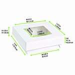 PacknWood 210KRAYWH115, 12 Oz White Kray Boxes with PET Window Lid, 250/CS