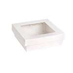 PacknWood 210KRAYWH155, 34 Oz White Kray Boxes with PET Window Lid, 250/CS