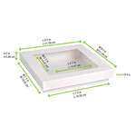 PacknWood 210KRAYWH195, 60 Oz White Kray Boxes with PET Window Lid, 200/CS