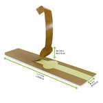 PacknWood 210LAP30, 11.75-inch Long Kraft Self-Adhering Paper Wrapper, 500/CS