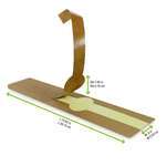 PacknWood 210LAP40, 15.75-inch Long Kraft Self-Adhering Paper Wrapper, 500/CS