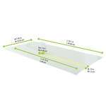 PacknWood 210LAP40B, 15.75-inch Long White Self-Adhering Paper Wrapper, 500/CS