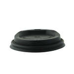 PacknWood 210LGDW8N, 3-inch Compostable Black Coffee Lid for 8 Oz Cups, 1000/CS