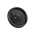 PacknWood 210LHOT4N, PS Flat Black Lid without Hole, 1000/CS