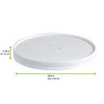 PacknWood 210LSOUP156W, 6-inch Vented Paper Lid for 210PC Series Containers, 360/CS