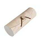 PacknWood 210MAC7CYB, 2.5-inch Cylindrical Wooden Box for 7 Macarons with Latch, 50/PK