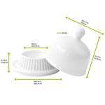 PacknWood 210MBPCLOB, 1 Oz Mini Porcelain Bell Dish, 24/PK