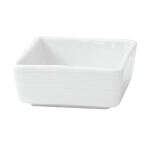 PacknWood 210MBPCUB7, 2 Oz Mini White Square Porcelain Sauce Dish, 24/PK