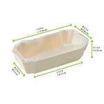 PacknWood 210NBAKE105, 5 Oz Petit Coeur Wooden Baking Mold, 350/CS