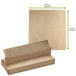 PacknWood 210PABK, 14-inch Greaseproof Brown Sheets In Dispenser Box, 1000/CS