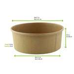 PacknWood 210PC581K, 20 Oz Round Kraft To Go Sturdy Paper Cup for Cold & Hot Servings, 360/CS