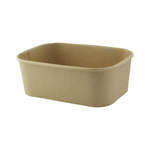 PacknWood 210PCREC750, 24 Oz Rectangular Kraft Meal Box with Lamination, 200/CS