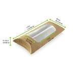 PacknWood 210PLW1K, 24 Oz Rectangular Small Pillow Pack With Window, 250/CS (Discontinued)