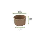 PacknWood 210POB151, 5 Oz Brown Kraft Hot & Cold Paper Cup, 1000/CS