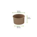 PacknWood 210POB181, 7 Oz Brown Kraft Hot & Cold Paper Cup, 1000/CS