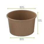 PacknWood 210POB61, 2.3 Oz Brown Kraft Hot & Cold Paper Cup, 1000/CS