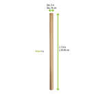 PacknWood 210RDSTRW205, 8-inch Unwrapped Durable and Reusable Reed Straws, 500/CS