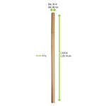 PacknWood 210RDSTRW255, 10-inch Unwrapped Durable and Reusable Reed Straws, 500/CS