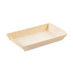 PacknWood 210SAMBQ65, 5 Oz Rectangular "Samurai" Wooden Dish, 100/PK