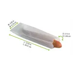 PacknWood 210SAND34, 13-inch White Paper Sandwich Bag, 1000/CS