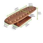 PacknWood 210SBAM20, 14-inch 20 Holes Bamboo Cone and Temaki Display, EA