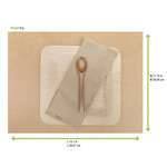 PacknWood 210SET3040B, 15.8x11.8-inch Beige Paper Placemat, 1000/CS