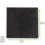 PacknWood 210SMP4040N2, 15x15-inch Point to Point Black Tissue Napkin, 1800/CS