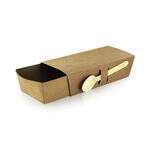 PacknWood 210SNAKLID, 8.5-inch Sleeve for Kraft Snack Tray 210SNAK, 500/CS (Discontinued)