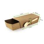 PacknWood 210SNAKLID, 8.5-inch Sleeve for Kraft Snack Tray 210SNAK, 500/CS (Discontinued)