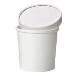 PacknWood 210SOUP16, 16 Oz White Sturdy Paper Cup for Cold & Hot Servings, 500/CS