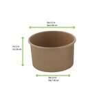 PacknWood 210SOUPK8K, 8 Oz Brown Kraft Soup Cup (Lid Optional), 500/CS