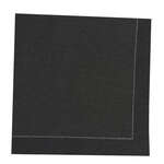 PacknWood 210SVCC20BK, 7.9x7.9-inch Luxury Black Night Cotton Cocktail Napkin, 200/CS