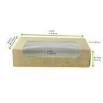 PacknWood 210TOASTK, 28 Oz Kraft laminated Window Box, 200/CS