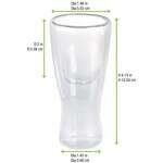 PacknWood 210VBOBAMBI, 2 Oz Double Wall Tall Mini Glass, 48/PK