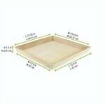 PacknWood 210WOODTRAY31, 13.75-inch Heavy Duty Wooden Tray, 10/PK