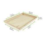 PacknWood 210WOODTRAY39, 17-inch Heavy Duty Wooden Tray, 10/PK