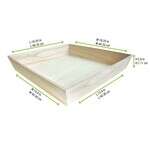 PacknWood 210WOODTRAY4040H, 18-inch Heavy Duty Wooden Tray, 10/PK