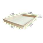 PacknWood 210WOODTRAY45, 19.7-inch Heavy Duty Wooden Tray, 10/PK