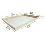 PacknWood 210WOODTRAY54, 22.7-inch Heavy Duty Wooden Tray, 10/PK
