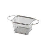 PacknWood 294PANDA105, 12 Oz Mini Rectangular Stainless Steel Fryer Basket, 6/PK