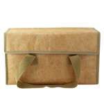 PacknWood 294REUPBG35, 14-inch Reusable Paper Insulated Meal Bag with Handle, 12/PK