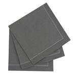 PacknWood 8NPSVCR40GY, 15.8x15.8-inch Luxury Silver Grey Cotton Table Napkin, 100/PK