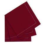 PacknWood 8NPSVCR40RD, 15.8x15.8-inch Luxury Red Wine Cotton Table Napkin, 100/PK