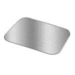 Pactiv L799 9.5L x 7W-Inch Foil Laminated Board Lids for 5-Lbs Oblong Aluminum Foil Pans, 250/CS