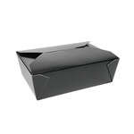 Pactiv SMB03BLK, 8.5x6.25x2.5-Inch Black #3 Folded Paper Take Out Box, 130/CS (Discontinued)
