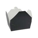 CLOSEOUT - Pactiv SMB08BLK, 6.75x5.5x2.5-Inch Black #8 Folded Paper Take Out Box, 130/CS