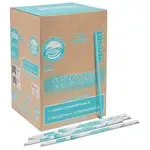 Phade 511169, 8.5-Inch Giant Blue Wrapped Compostable Straw, 1200/CS